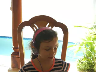 Happily Playing Minecraft