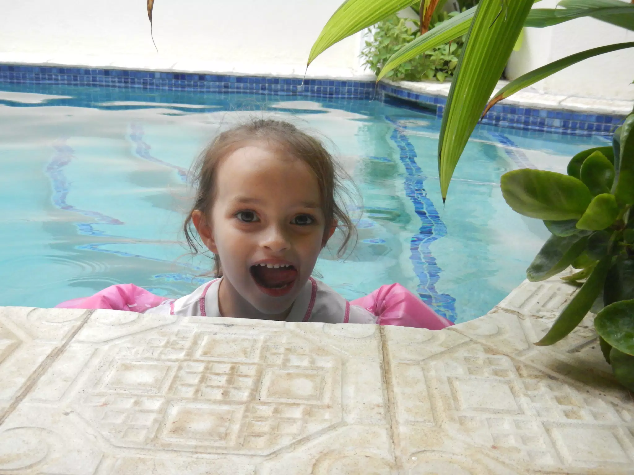 Luciana in the Pool