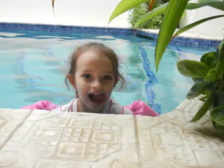Luciana in the Pool