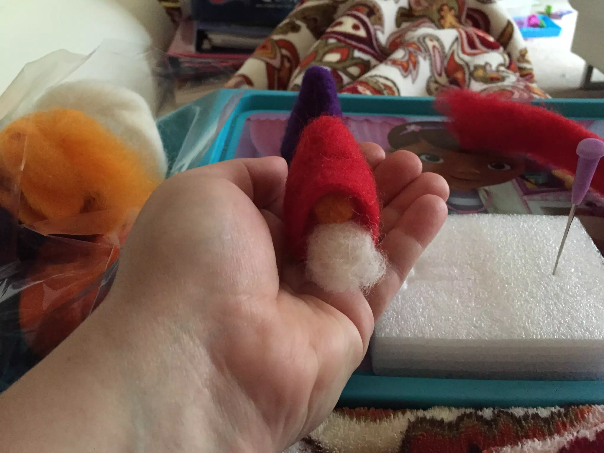 Felted gnomes