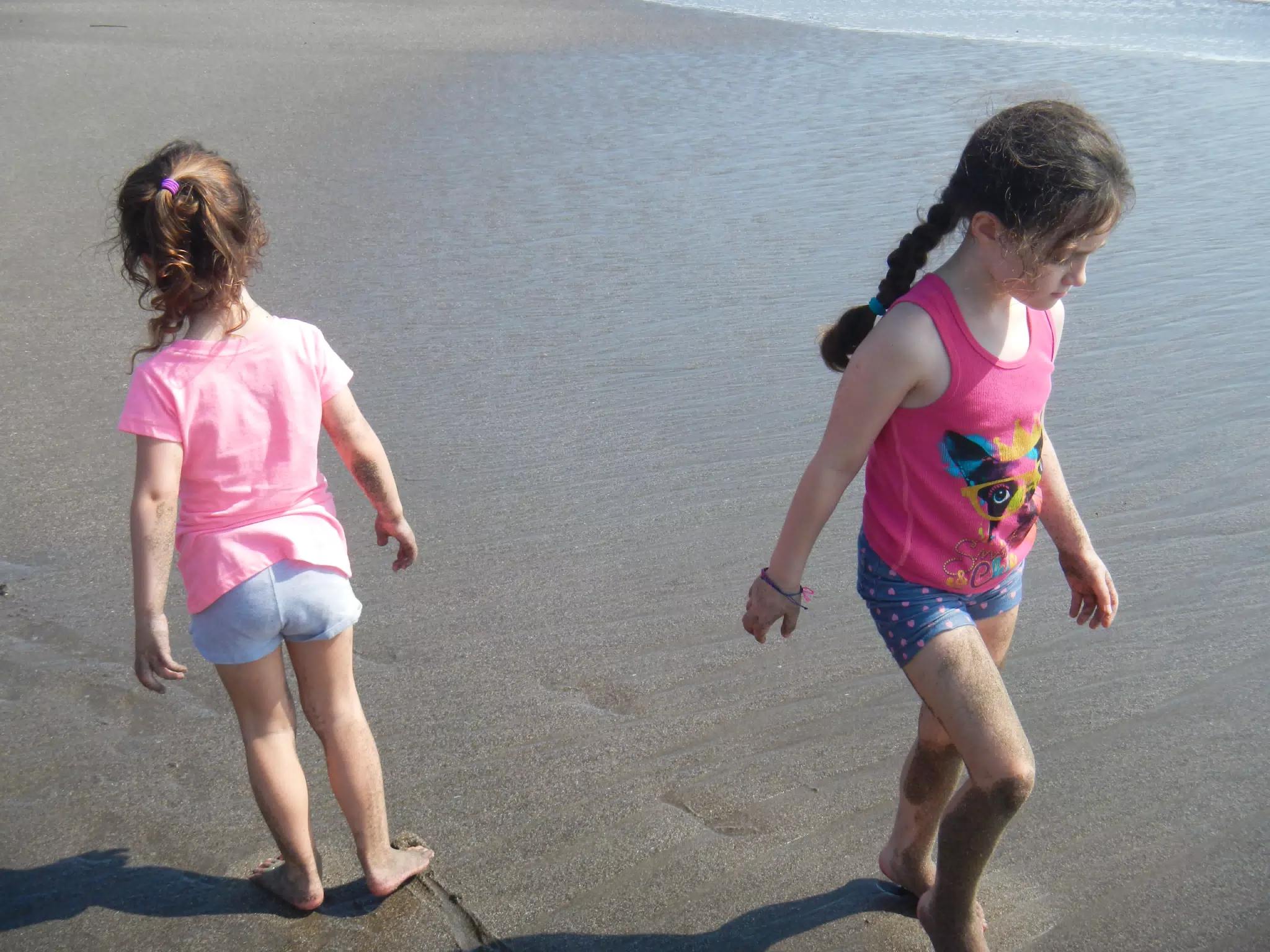 Luciana and Liesl on the Beach at Poneloya
