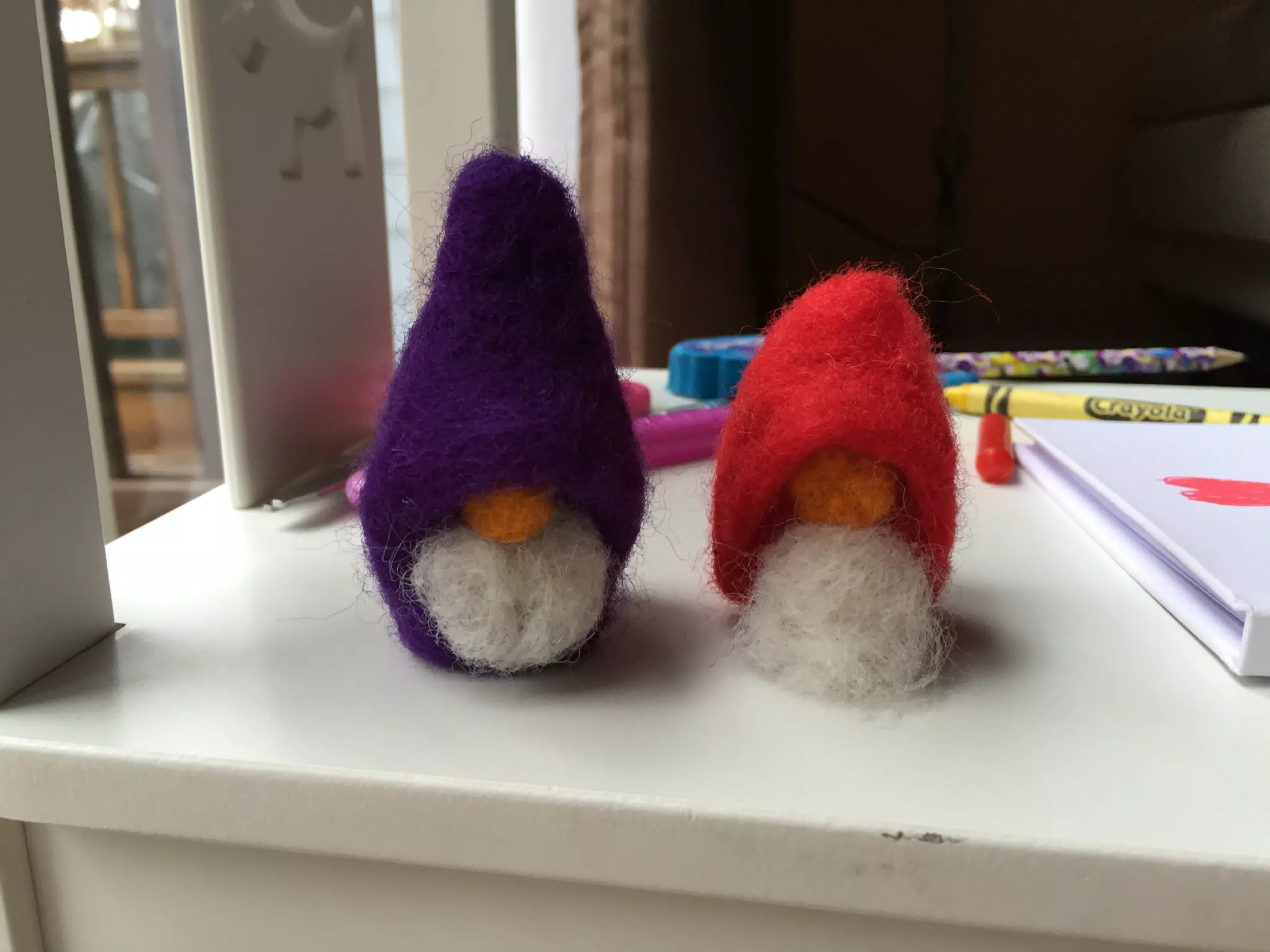 Felted gnomes