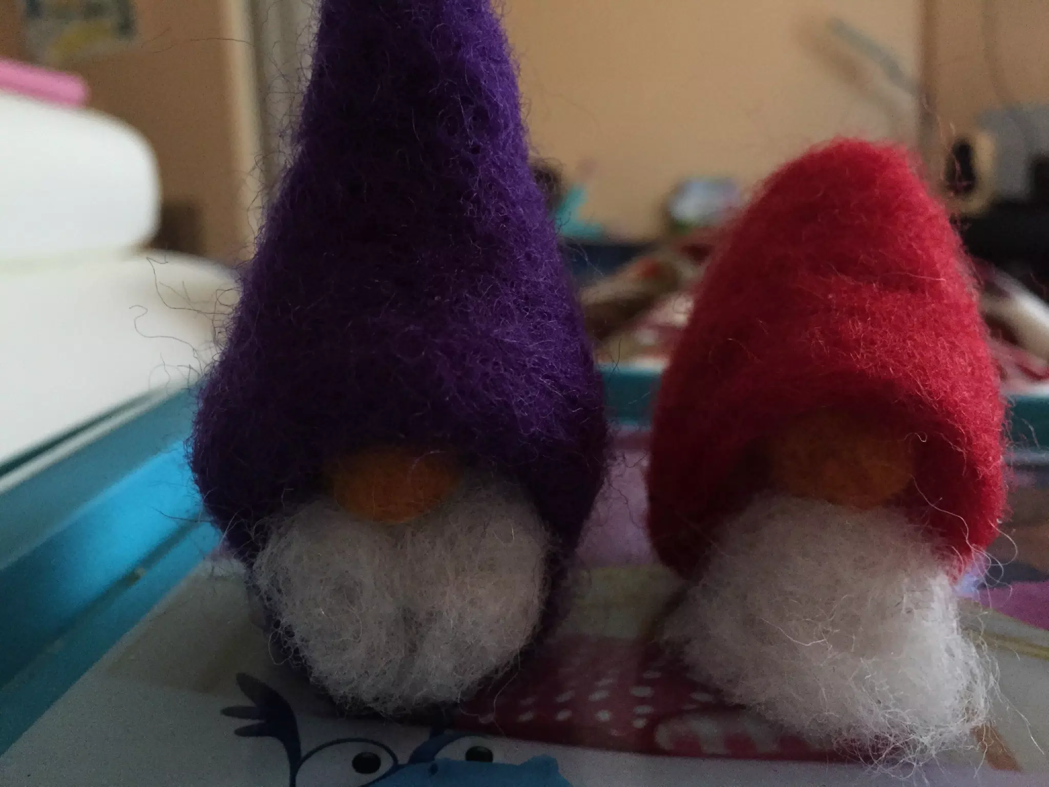 Felted gnomes