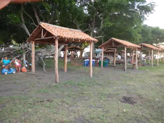 Huts at Moyogalpa, Nicaragua on Ometepe