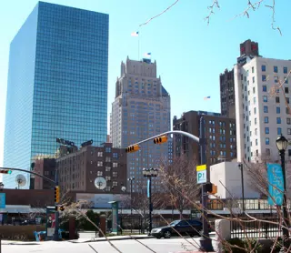 Downtown Newark from NJPAC