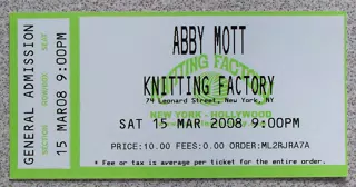 Abby Mott Ticket