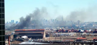 Newark Fire on Passaic River