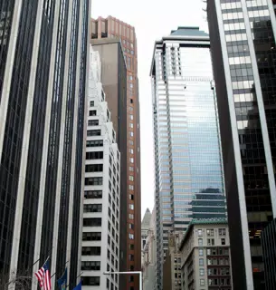 Lower Wall Street from Under the FDR