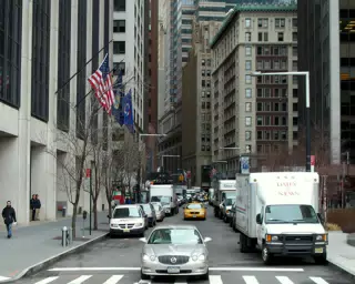 Bottom of Wall Street from FDR