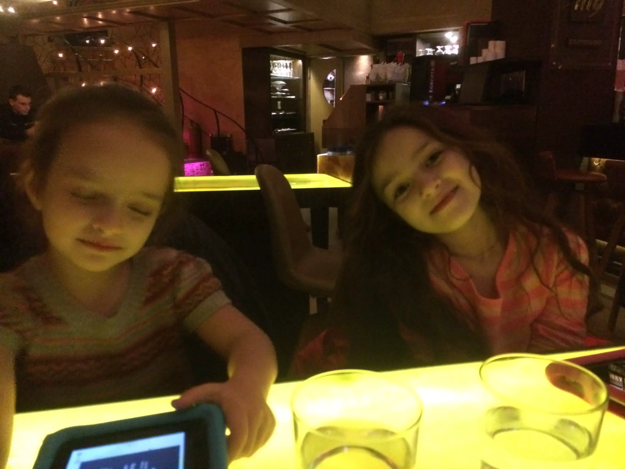 Luciana and Liesl at the Living Room Lounge