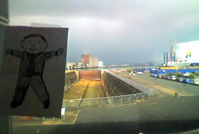 Flat Stanley Visits the Titanic Yards in Belfast