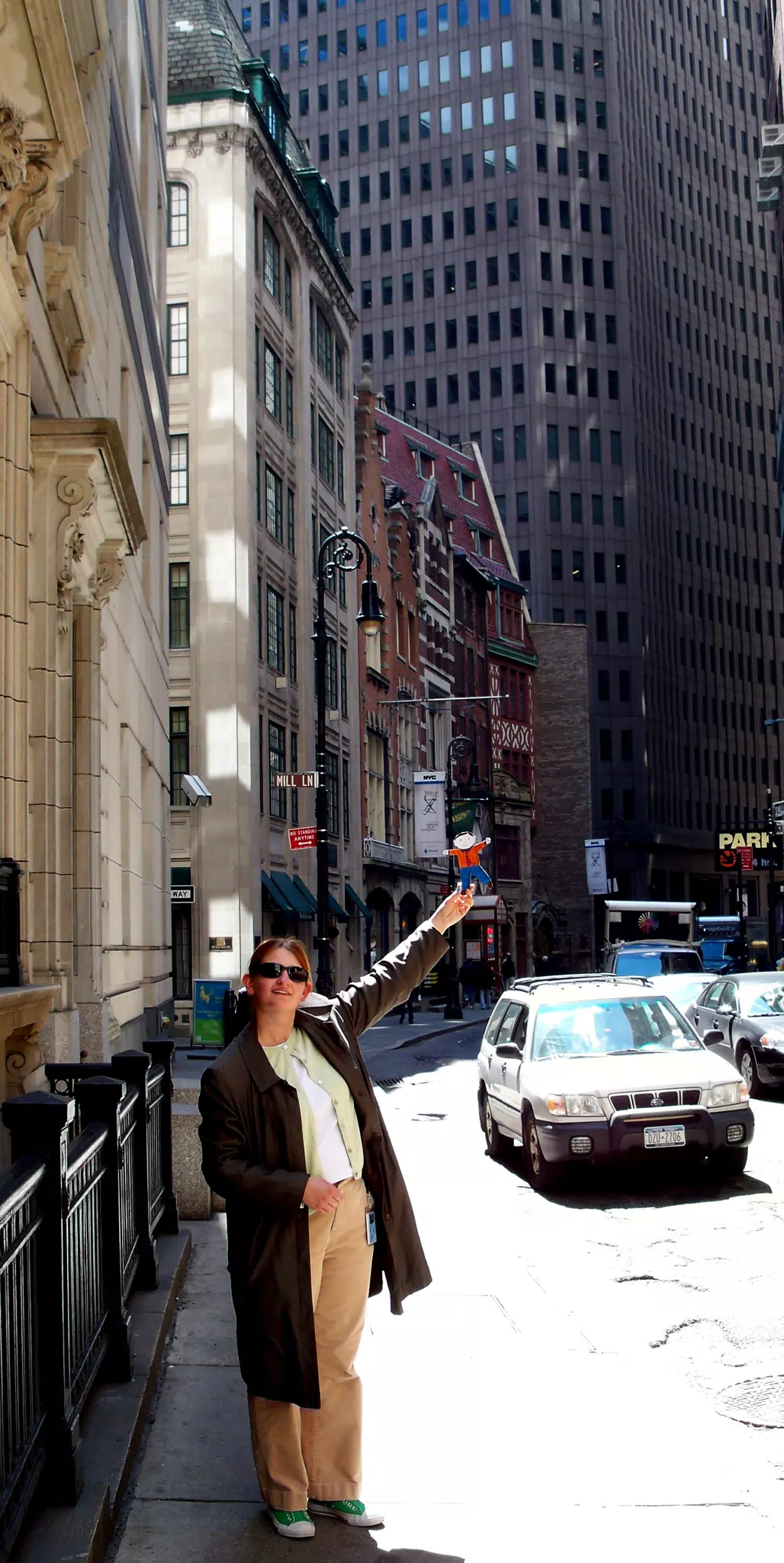 Flat Stanley Hanging Out on South William Street