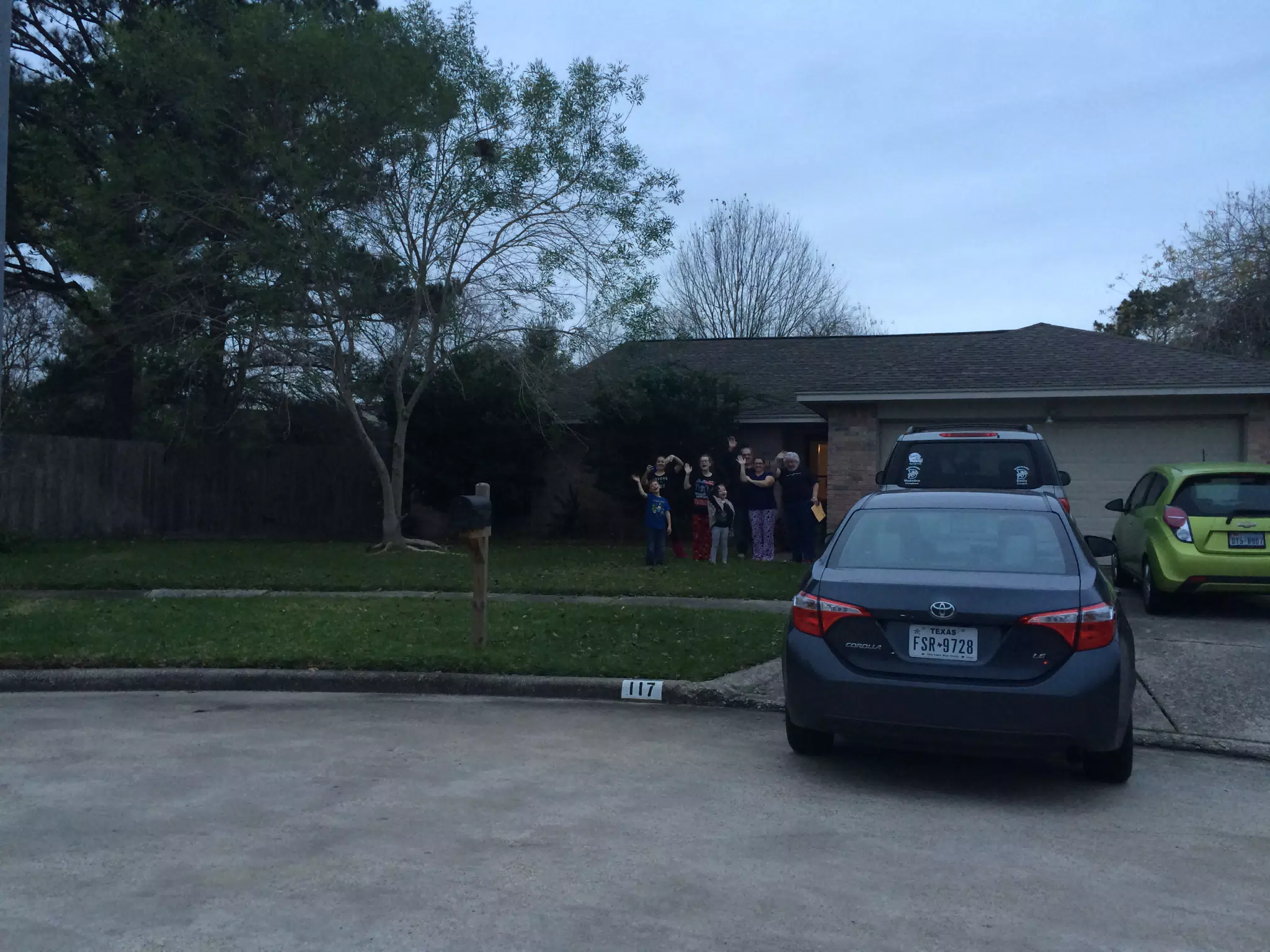 Family Waving Goodbye As We Leave for Istanbul