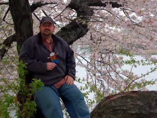 Flat Stanley and Scott Alan Miller in Branch Brook Park