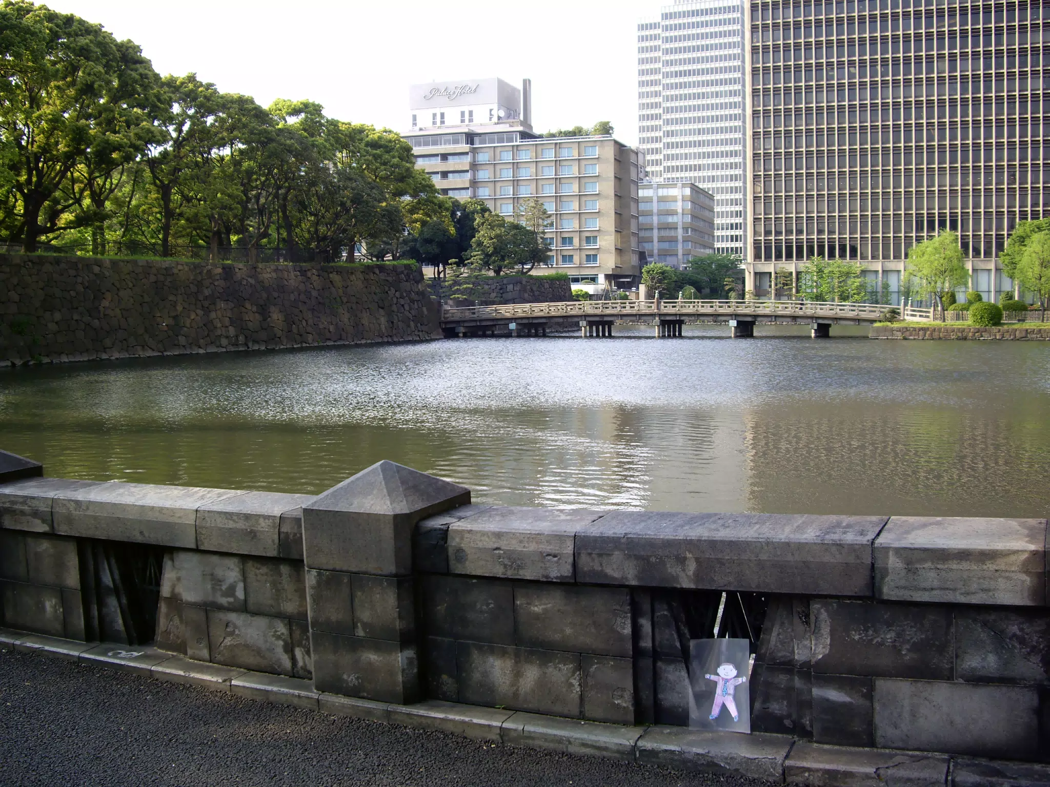 Stanley on Bridge in Tokyo