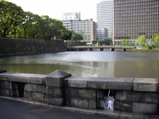 Stanley on Bridge in Tokyo