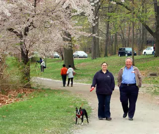 Flat Stanley, Oreo, Dominica Miller and Thomas Alan Miller in Branch Brook Park