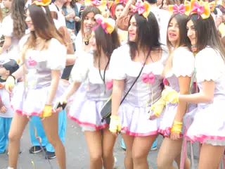Parade Girls in Rethymno, Crete, Greece