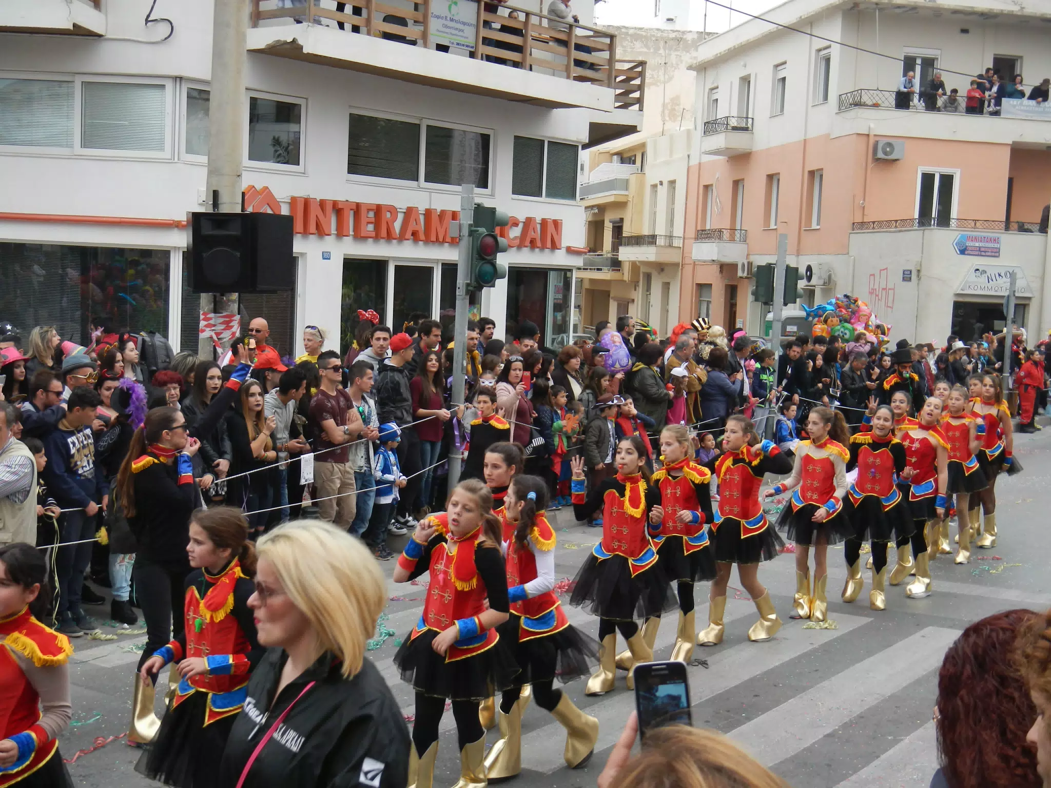 Parade in Rethymno on Crete, Greece