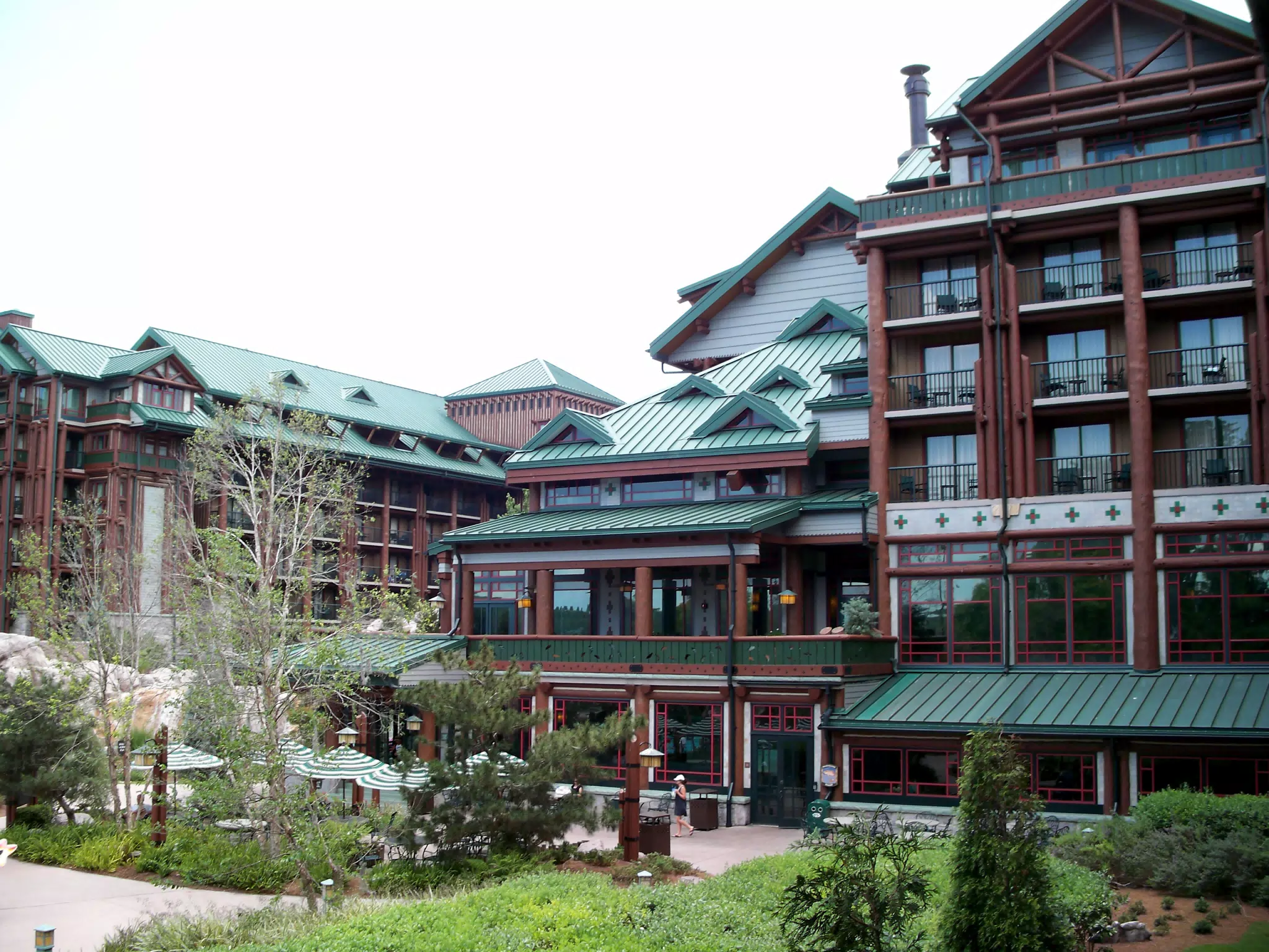 Wilderness Lodge from our Balcony on the Second Floor