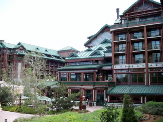 Wilderness Lodge from our Balcony on the Second Floor