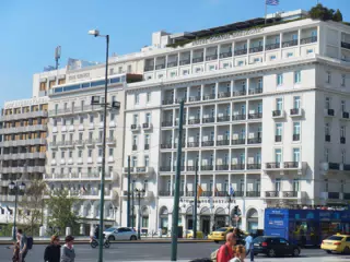 King George, Athens Plaza and Hotel Grande Bretagne in Athens
