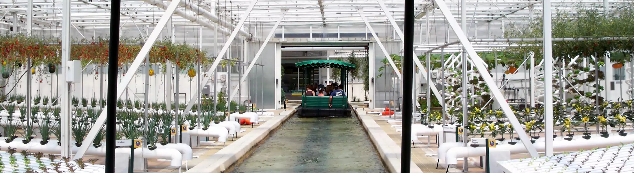 Disney Epcot The Land Greenhouse from Boat