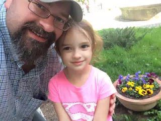 Dad and Luciana Selfie in Sighisoara