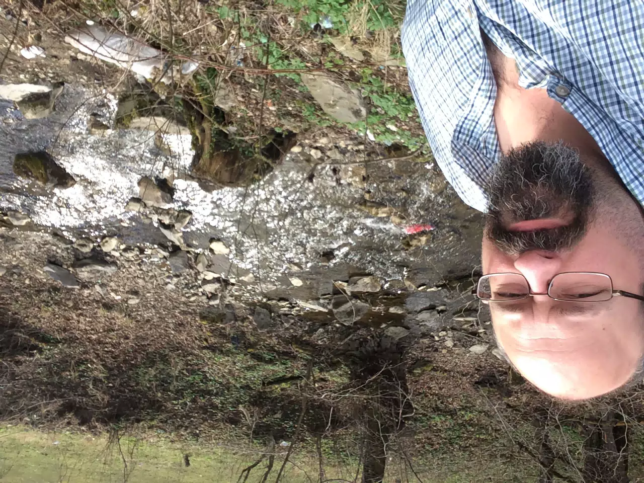 Selfie on the Roadside in Romania