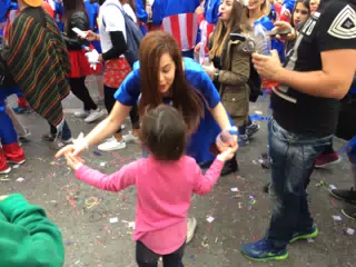 Liesl Dancing in Rethymno Parade