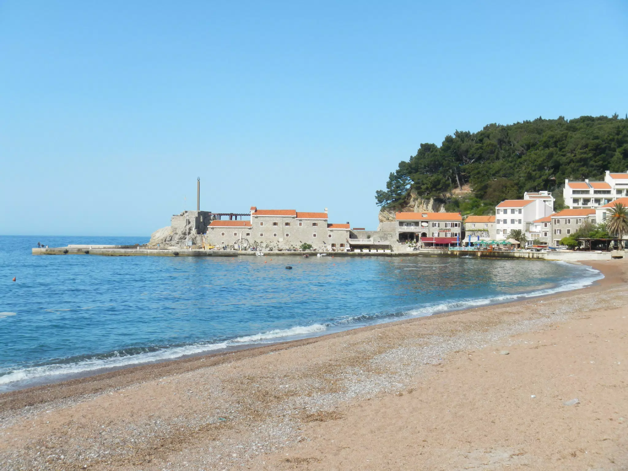 Beach at Petrovac, Montenegro