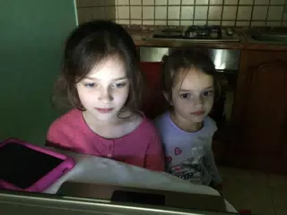 Watching TV in Albania