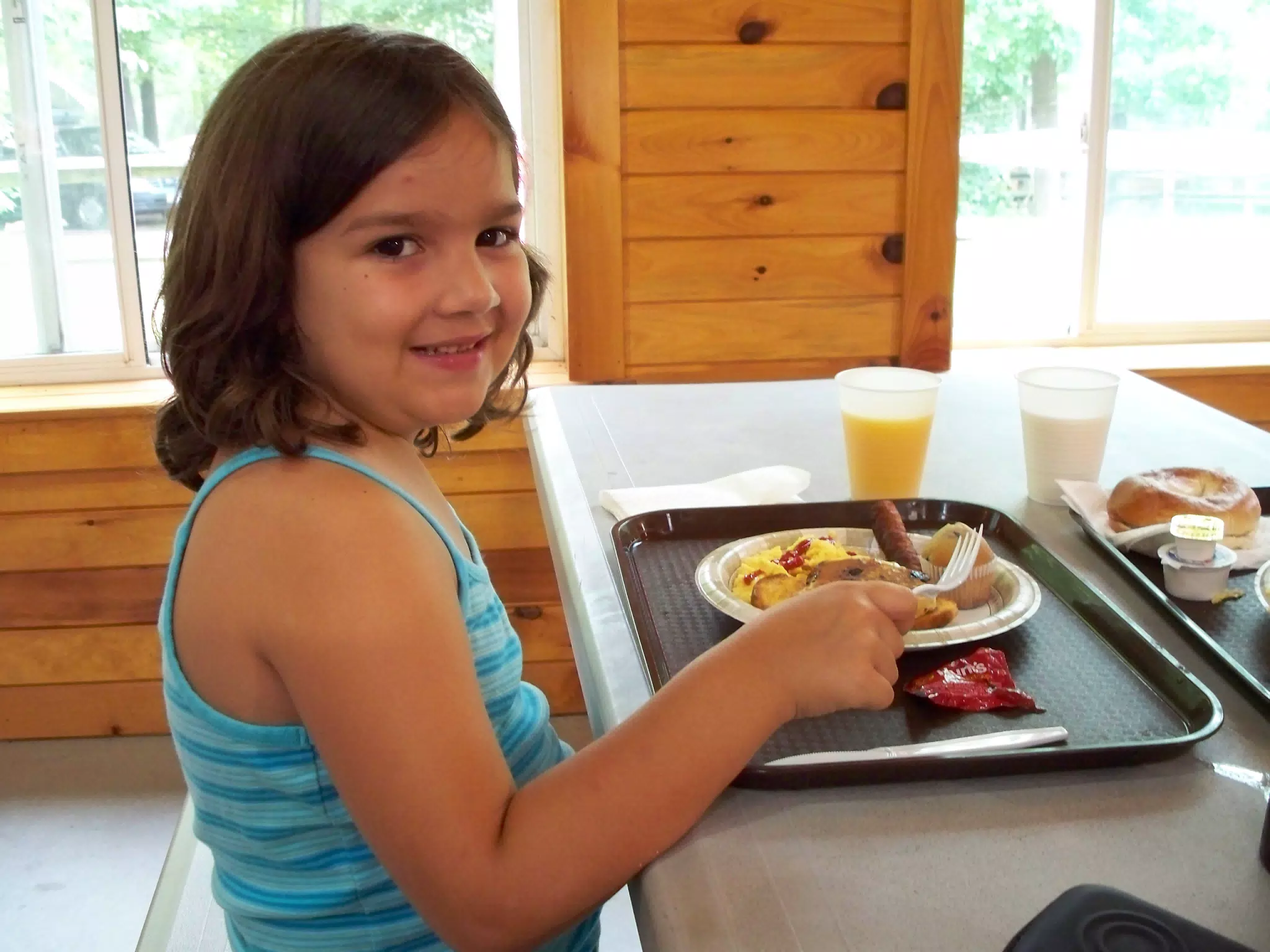 Emily Eating Breakfast