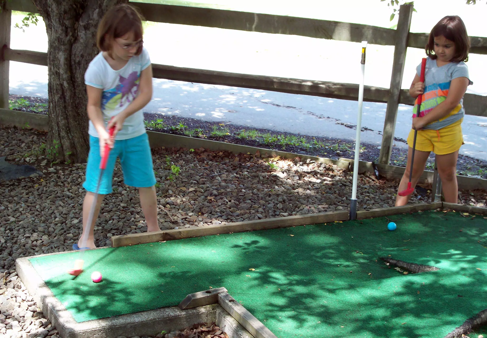 Madeline Putting at KOA