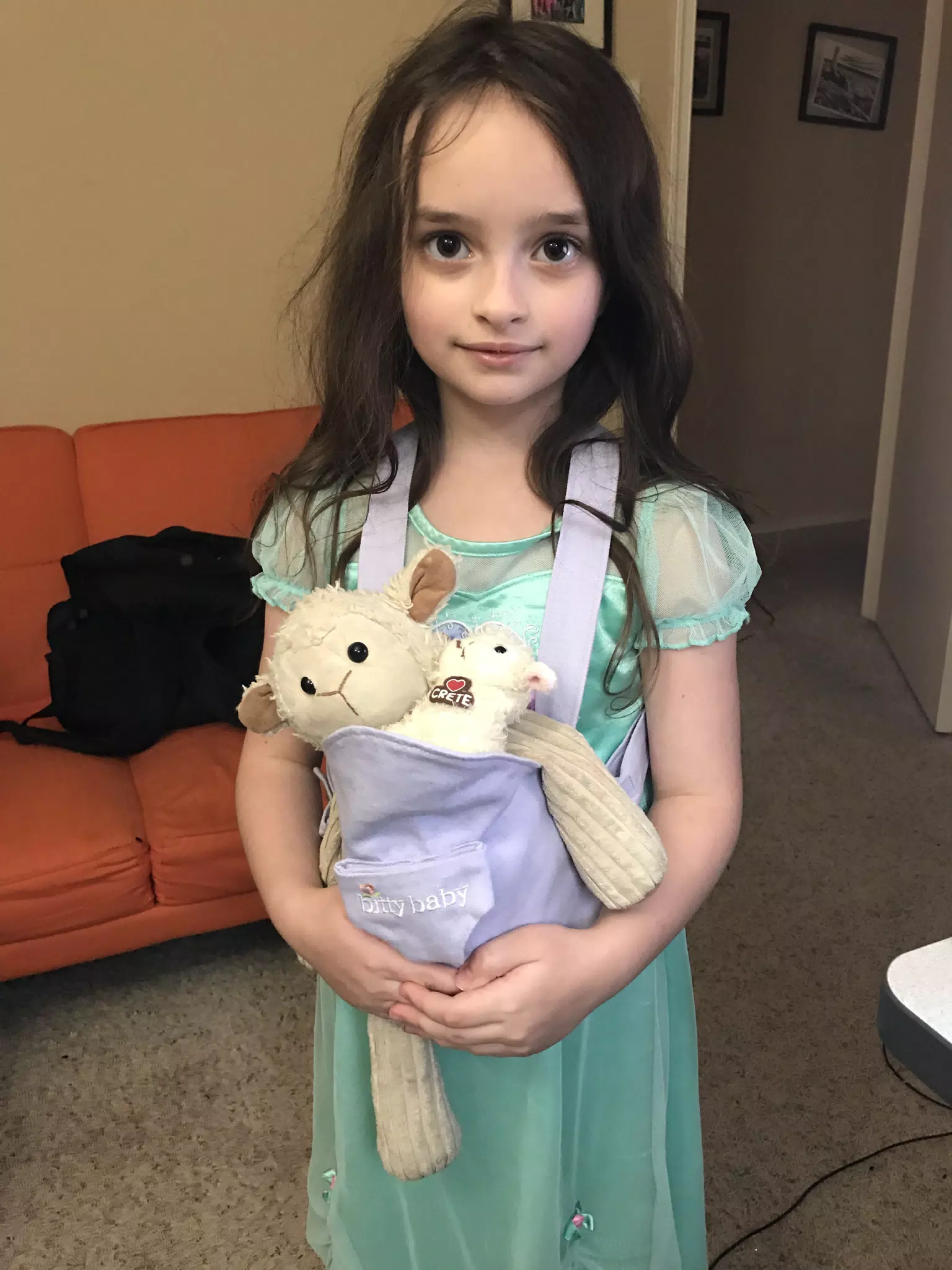 Luciana with Her Lambie
