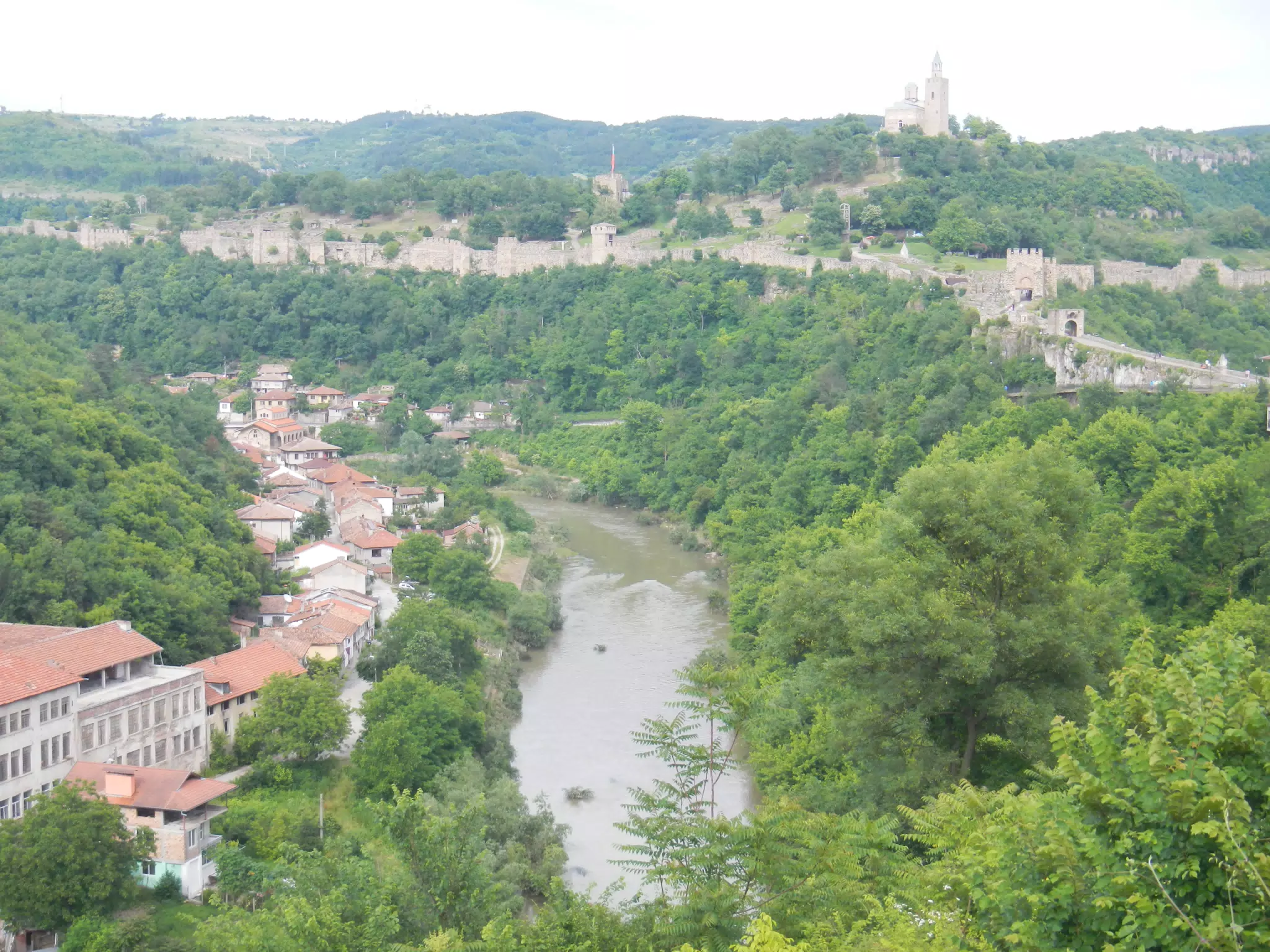 Fortress and River in Tarnovo, Bulgaria