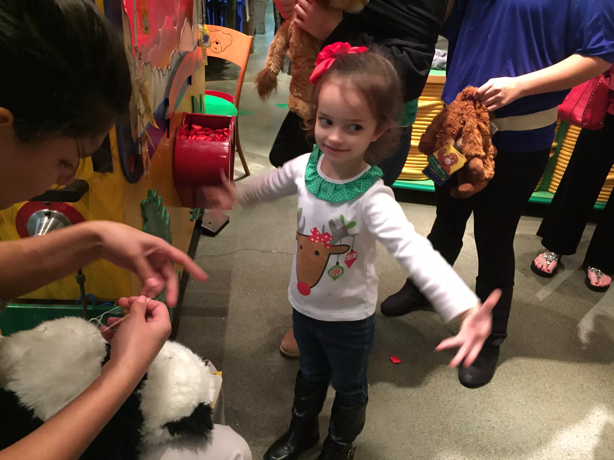 Luciana in Galveston at Build a Bear