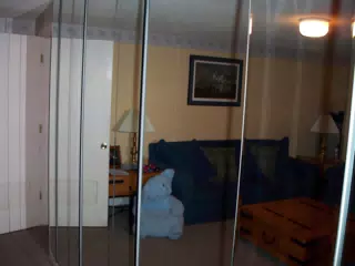 Peekskill Basement via Mirrors at Stair Bottom