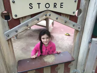 Liesl Running a Playground Store in Bucharest