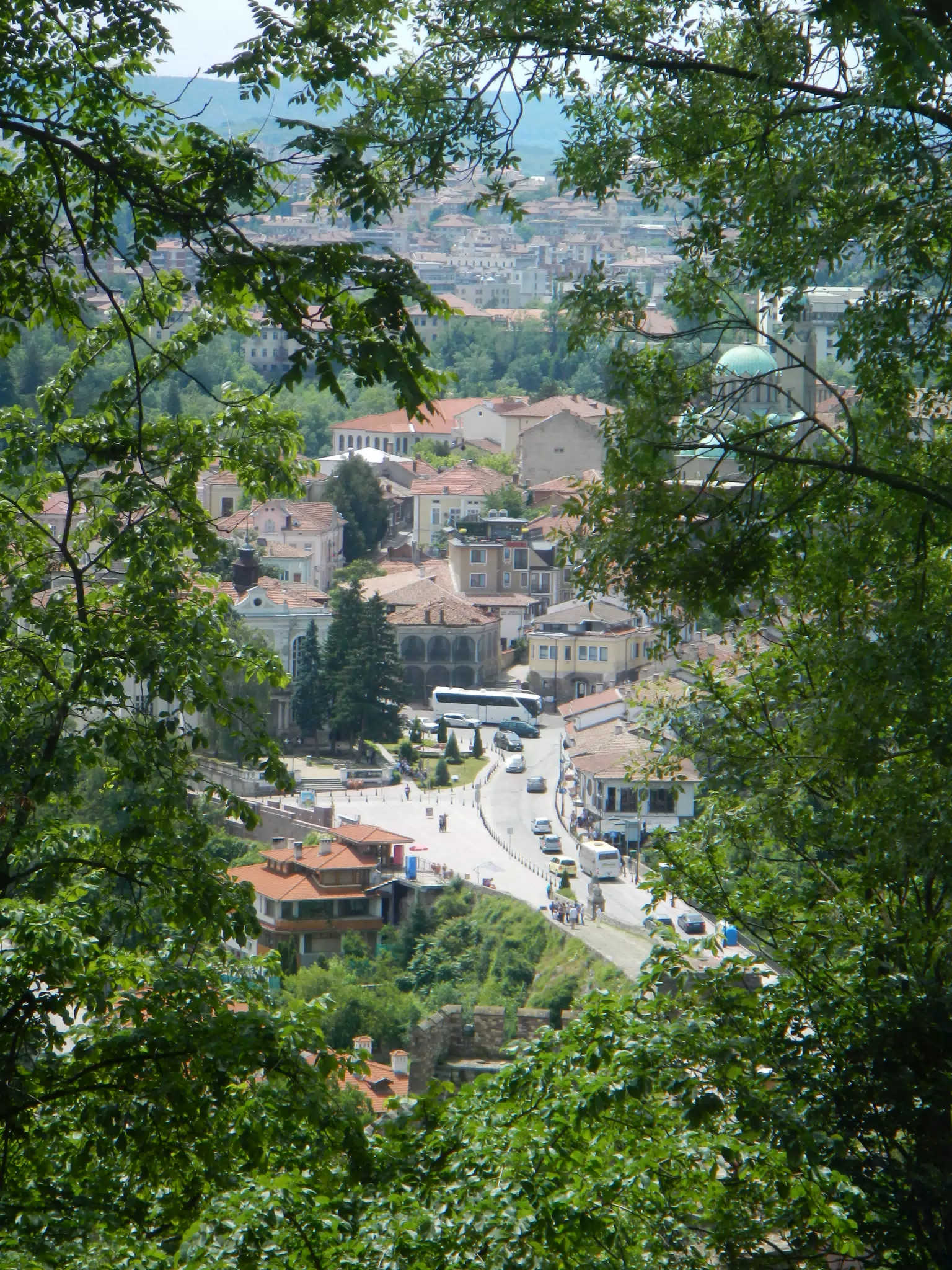 Tarnovo Old Town from the Fortress