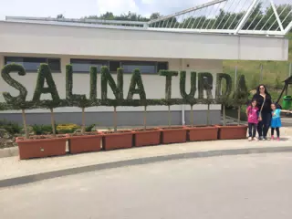 The Miller Family at the Salina Turda Salt Mines