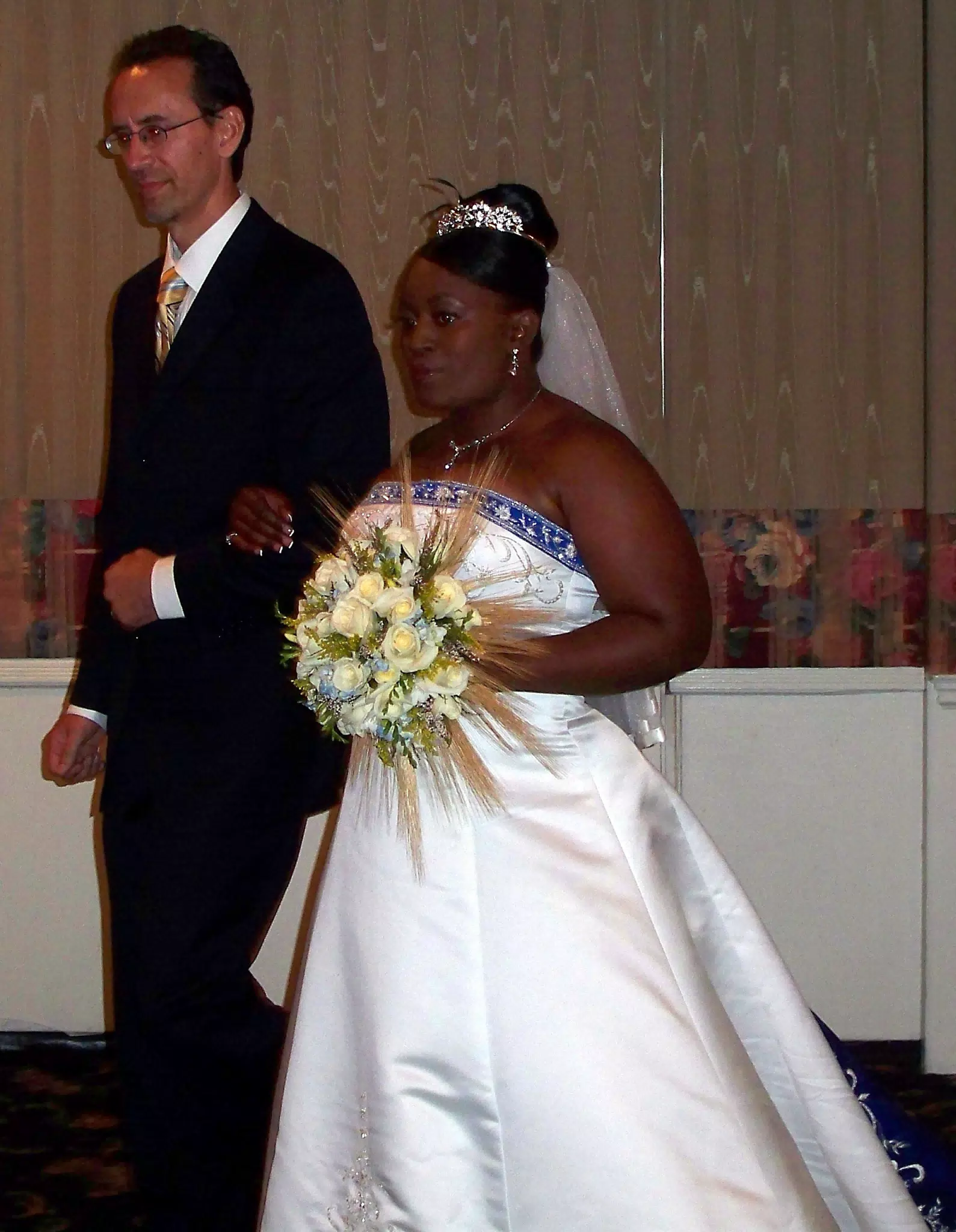 Nadine and Her Father at Wedding