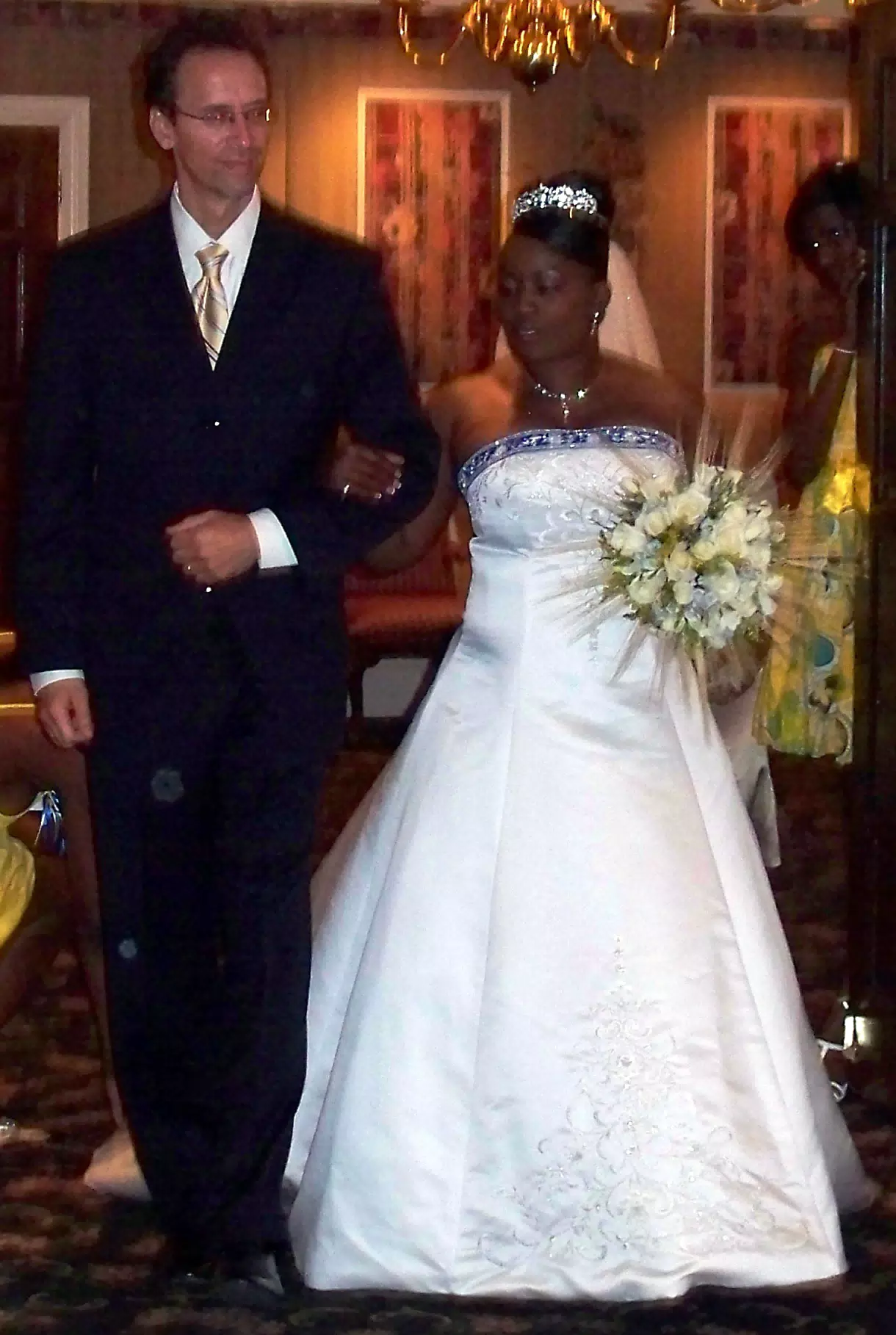 Nadine and Her Father at Her Wedding