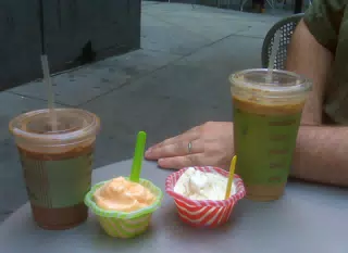 Iced Coffee and Gelatto with a side of Married Man