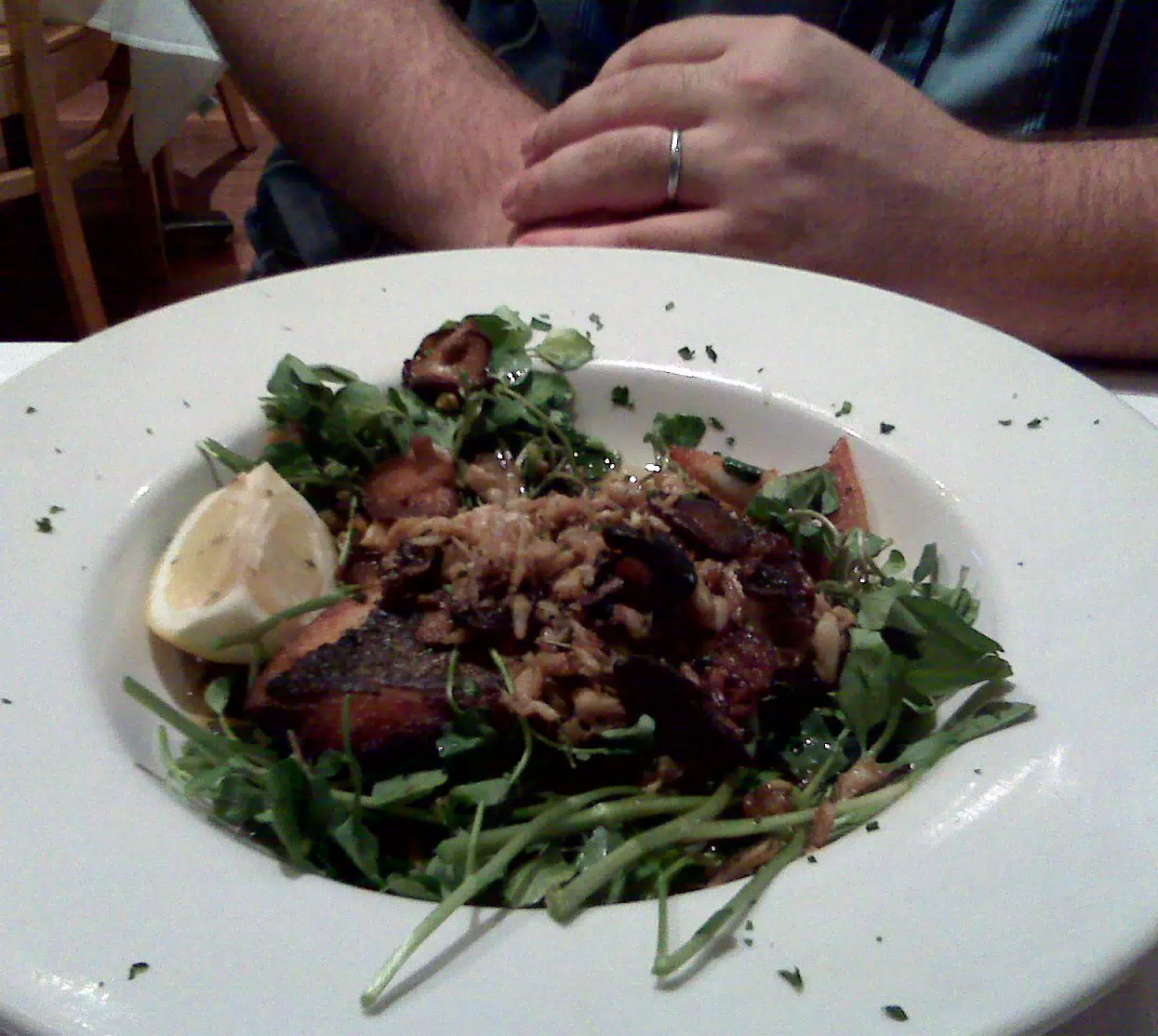 Pan Crispy Striped Bass