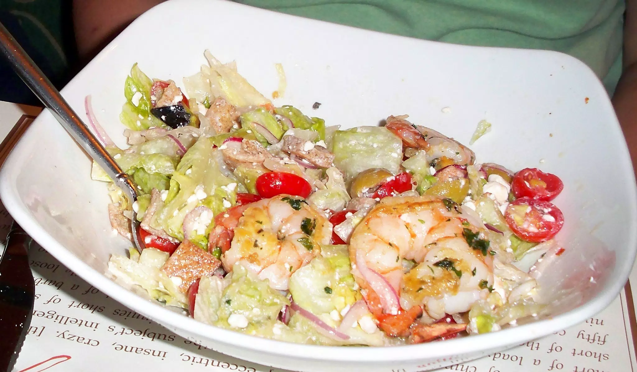 Grilled Shrimp Salad at the Full Shilling