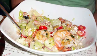 Grilled Shrimp Salad at the Full Shilling