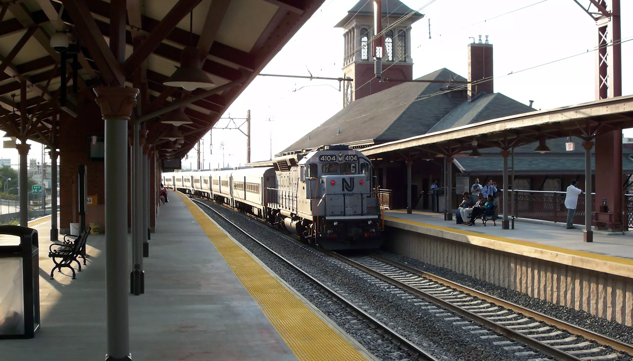 Engine 4104 at Newark Broad Street Station