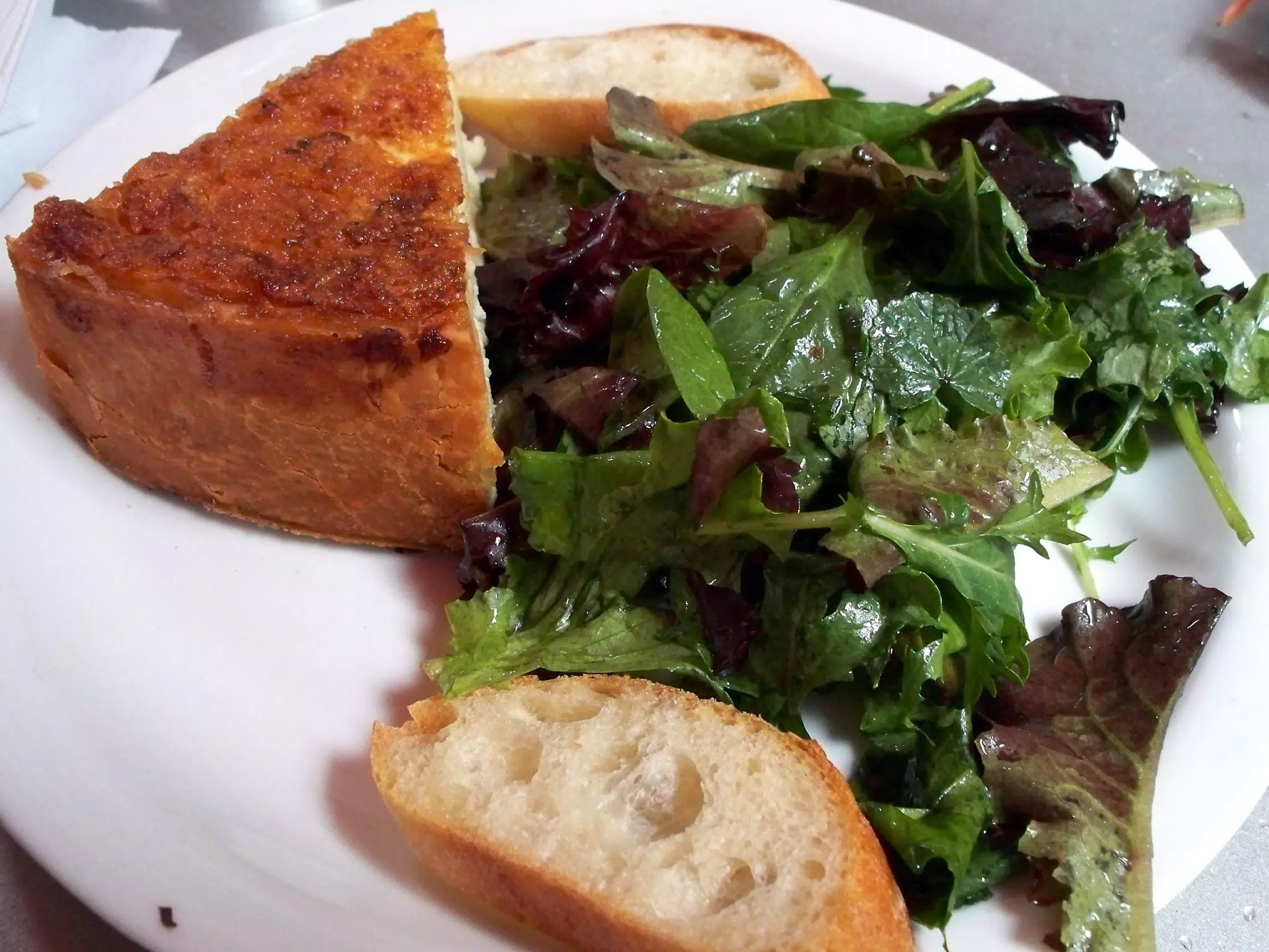 Crab and Fennel Quiche at Financier Pâtisserie