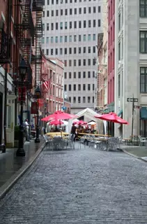 Cobblestones of Stone in Downtown